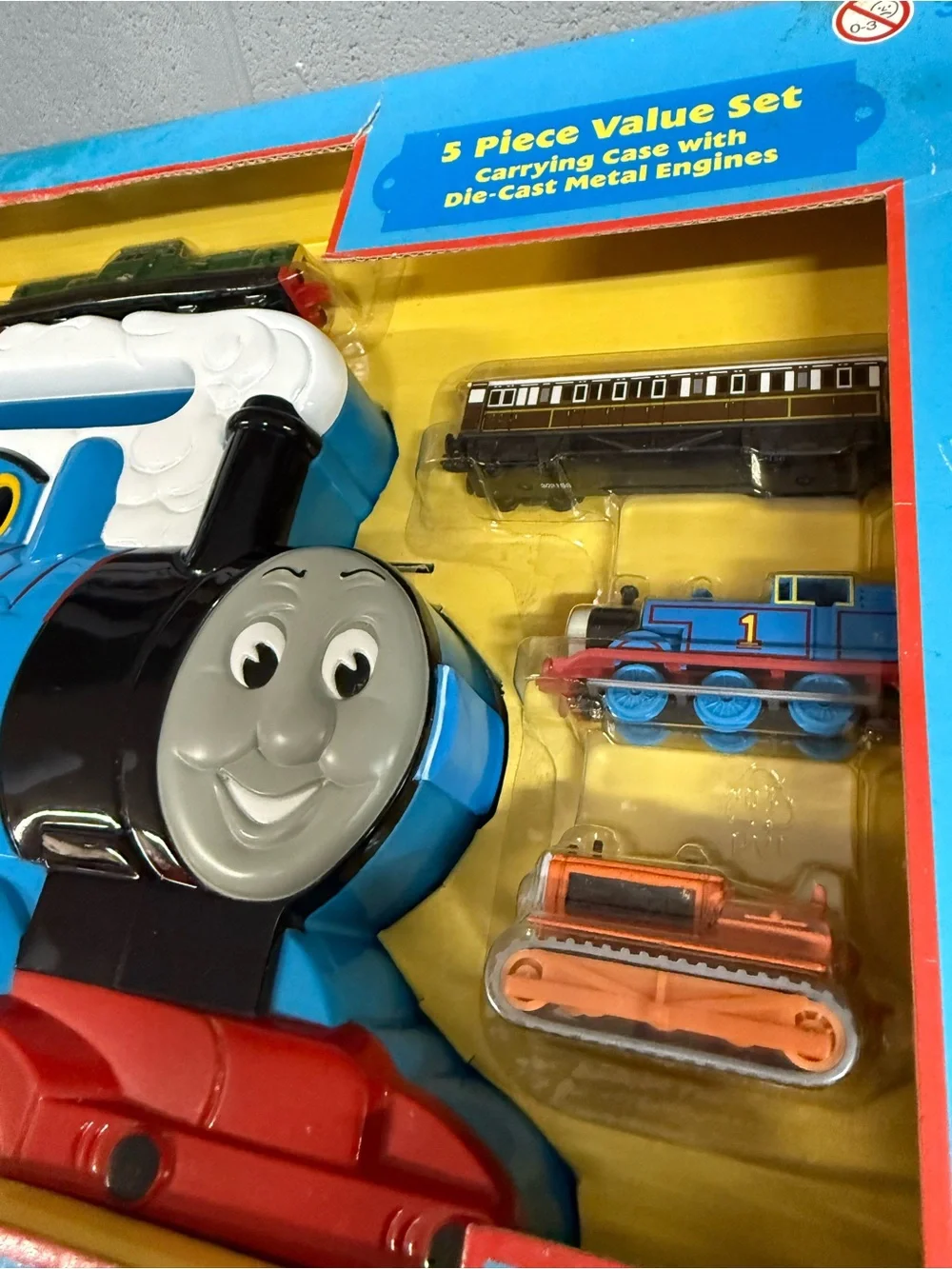 Thomas & Friends Blue & Red No. 1 Engine Playset with Yellow Accents